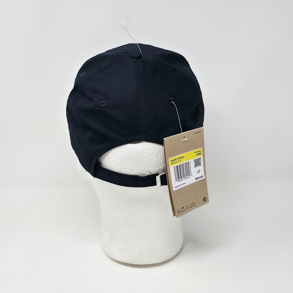 Nike Pro Golf Training Unstructured Strapback S/M Rope Hat IB8543-010 Black Cap - Picture 3 of 9
